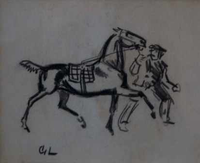 Man with Horse by George Luks